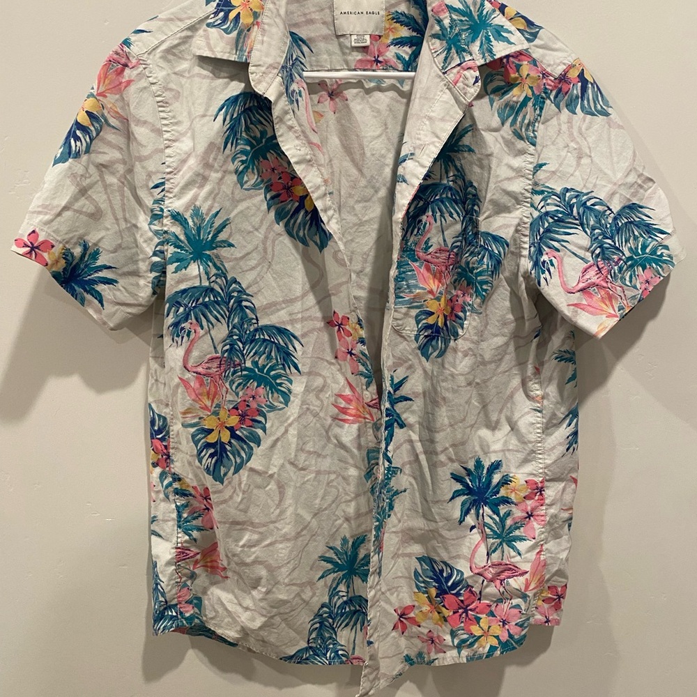 American Eagle Outfitters Floral Print Casual Shirt